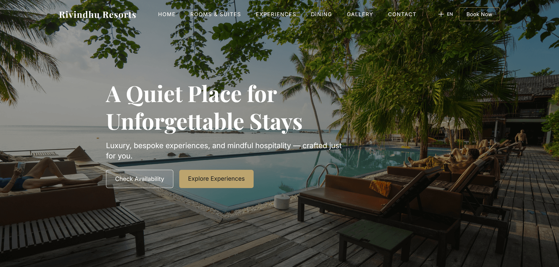 Botiqu Hotel website screenshot